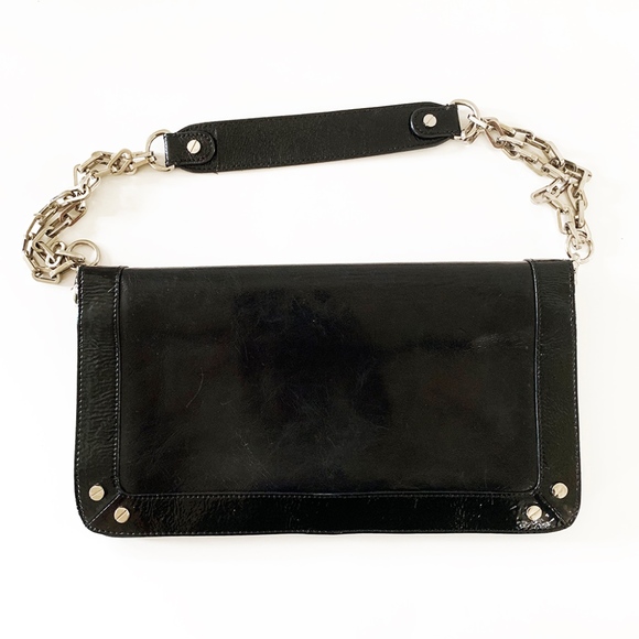Tory Burch Reva Black Leather Convertible Clutch - Picture 2 of 4